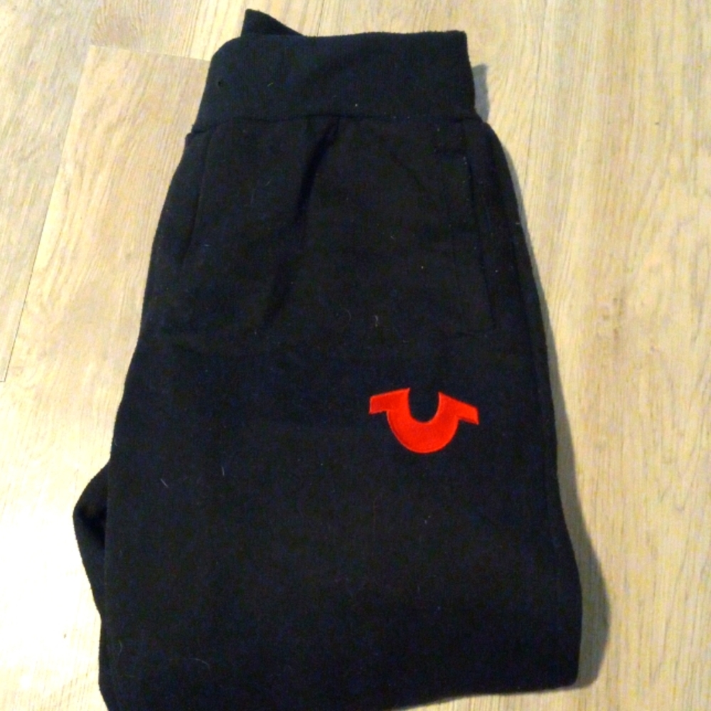 True Religion Men's Black Sweats